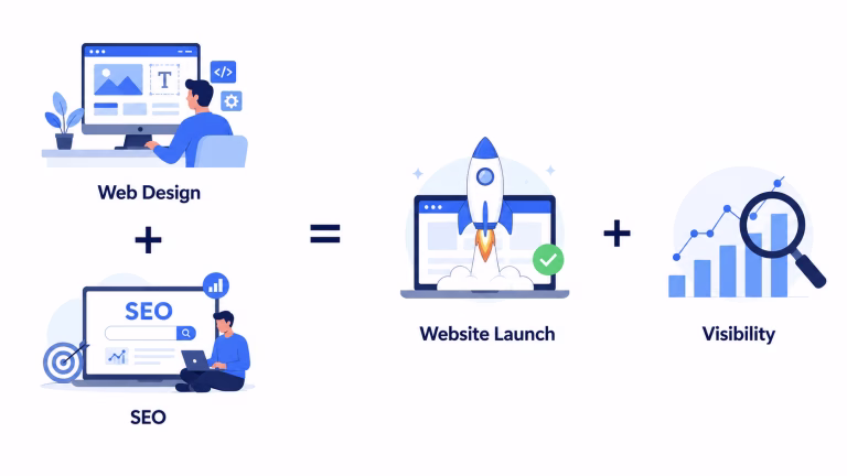 SEO and web design working together to create more visibility